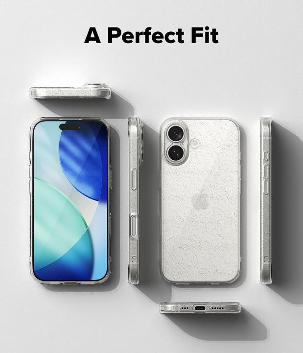 Produktbild Ringke Air iPhone 17 Hülle - Klarer Glitzer (Apple iPhone 17)