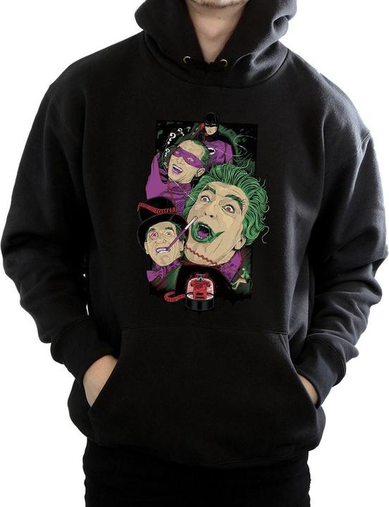 Actual product image Mens Batman TV Series Rogues Gallery Hoodie (L)