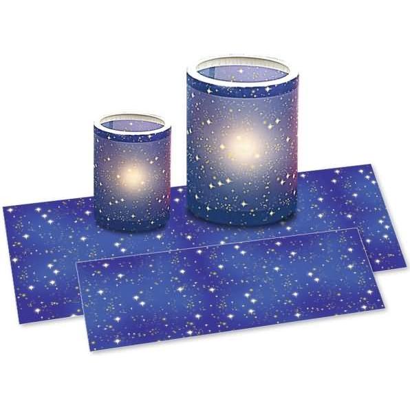Ursus, Laterne, Laternenzuschnitte Sternenhimmel Transparentpapier 115g/qm 15,5x37cm VE=25 Blatt (1 x)