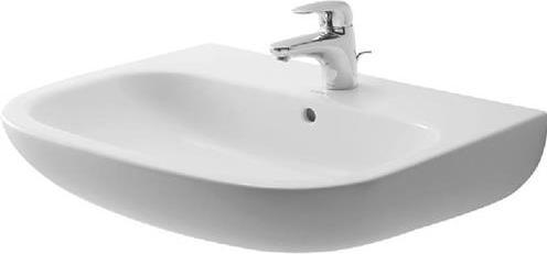 Image du produit Duravit D-code vask 65 cm med hanehul (500 mm, 650 mm)