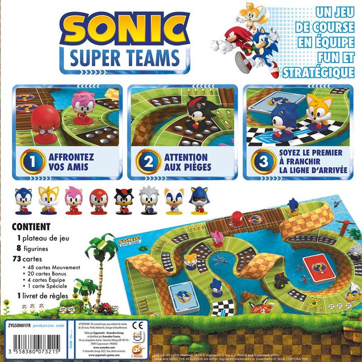 Immagine prodotto Asmodée Gioco Sonic Super Teams (Francese, 2 - 4 Giocatori)