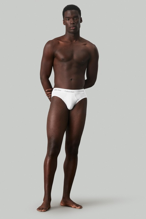 Produktbild Calvin Klein Slip "Cotton Stretch" Weiss (S, 3er Pack)