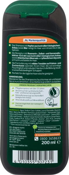 Produktbild dm alverde MEN Shampoo Active Nature (200 ml, Flüssiges Shampoo)