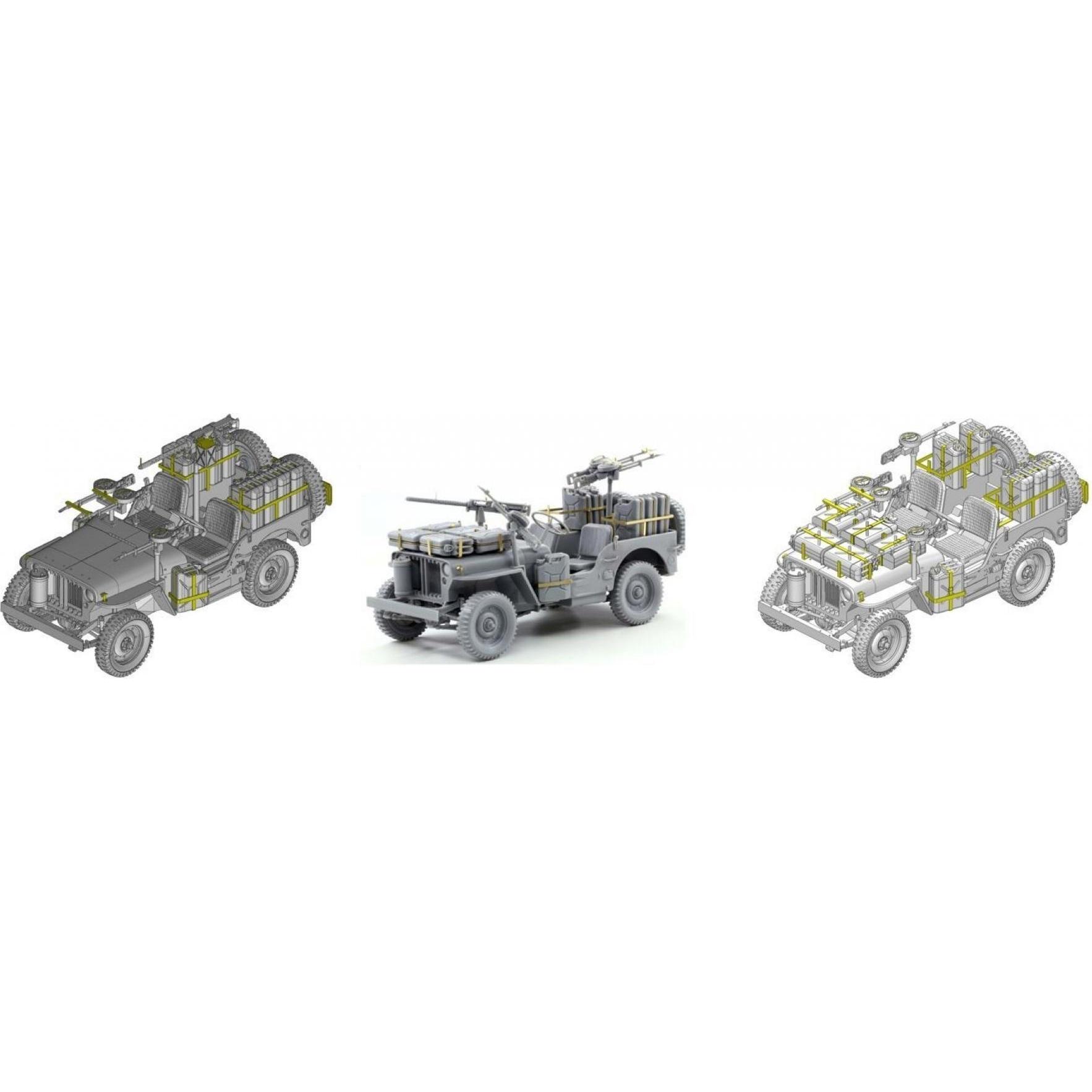 Other 1:35 SAS 4X4 Truck Unit w/Command.& Crew