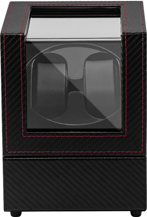 Immagine prodotto Cbx Uhrenbeweger für 2 Uhren, Watchwinder Karbon mit roten Nähten (2 x)