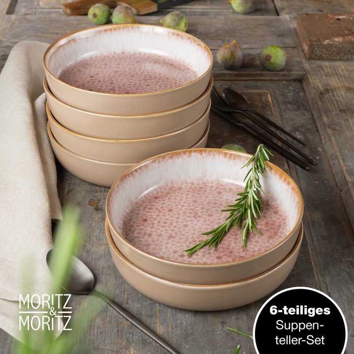 Image du produit Moritz & Moritz TERRA 6 pcs. assiettes à soupe Terracotta 700 ml chacune (6 pièce(s))