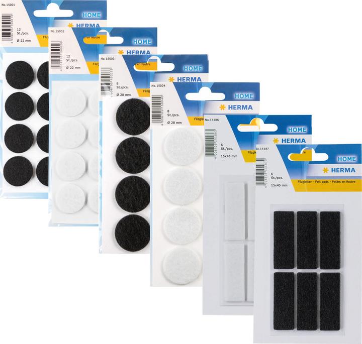 Actual product image Herma Filzgleiter (Felt gliders, 8 Piece)