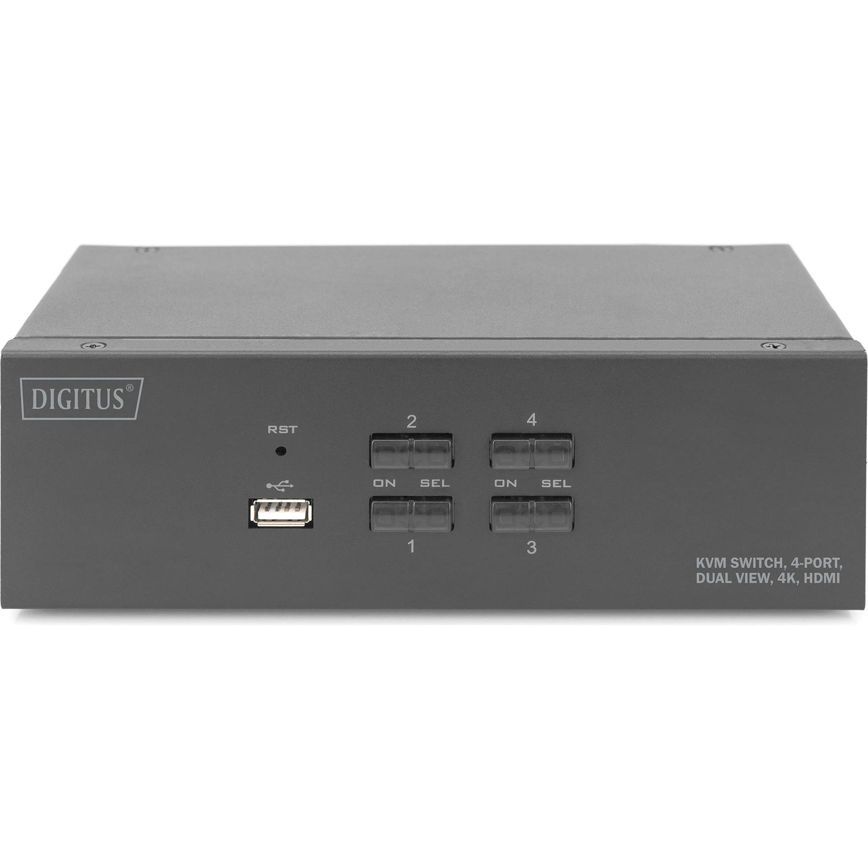Thumbnail - Digitus DS-12883, KVM Switch, Schwarz