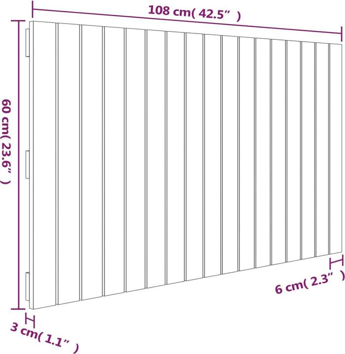 Immagine prodotto vidaXL Chloé (108 x 3 x 60 cm)