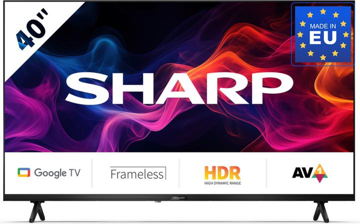 Actual product image Sharp 40GF2265E 40" FHD Google TV schwarz (40", LED, Full HD)