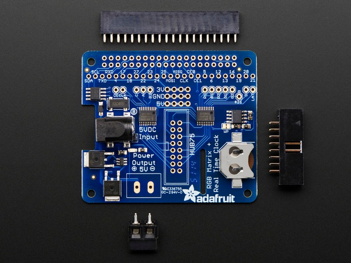 Produktbild Adafruit RGB Matrix HAT RTC für Raspberry Pi (Shield)