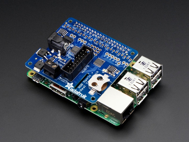 Produktbild Adafruit RGB Matrix HAT RTC für Raspberry Pi (Shield)