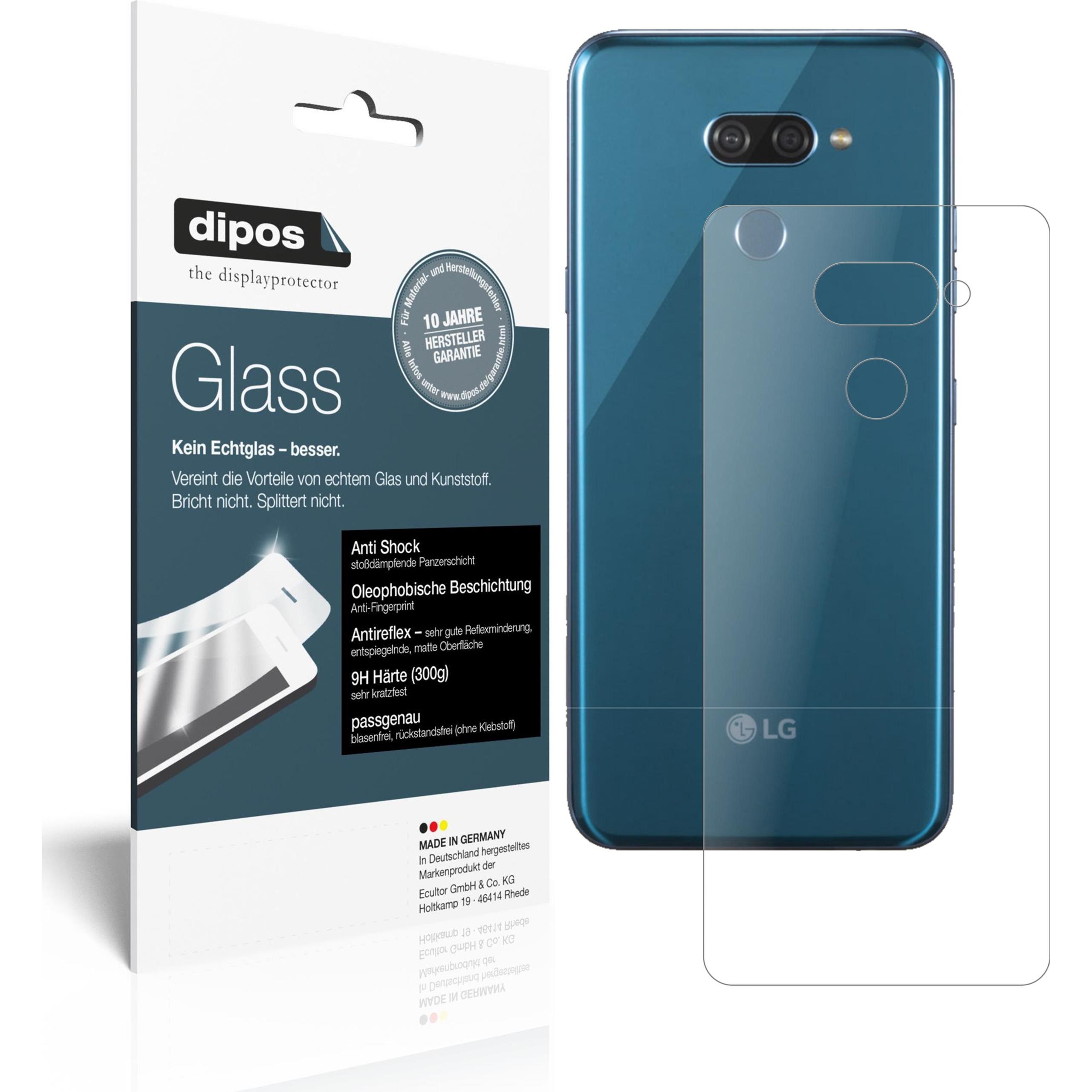 Dipos Displayschutz Anti-Shock (2 Stück, LG K50), Smartphone Schutzfolie, Transparent
