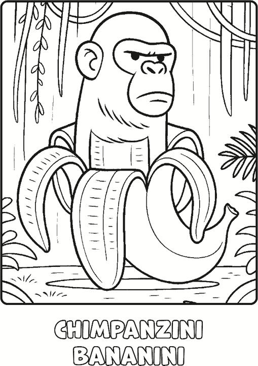 Produktbild Italian Brainrot - Colouring Book