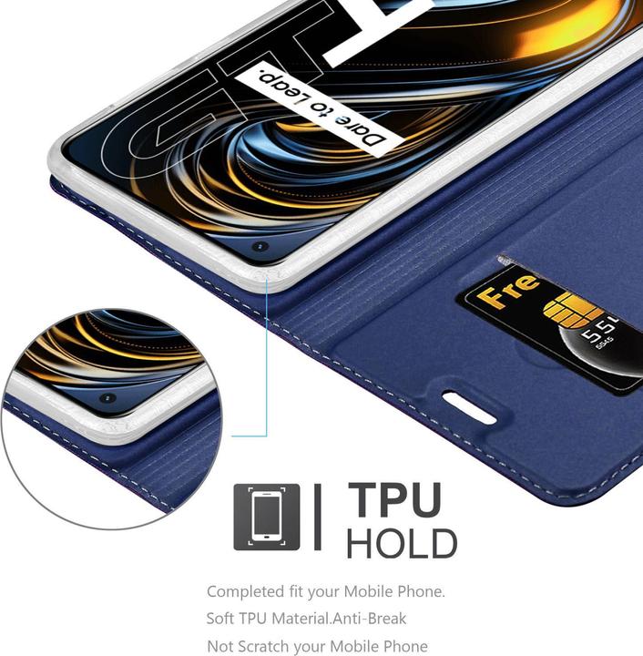 Actual product image Cadorabo Classy Book Case for Realme GT / GT Neo 2T / Q3 PRO (Realme GT Neo 2T, Realme Q3 Pro 5G)