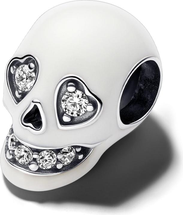Immagine prodotto Pandora Ciondolo teschio scintillante fosforescente (Argento 925, Smalto)