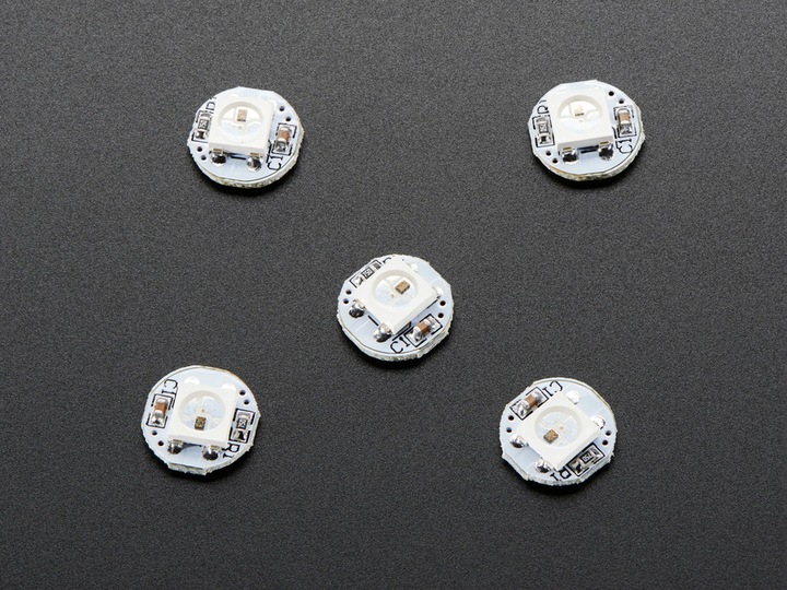 Image du produit Adafruit Mini PCB Neopixel (5 pièces)