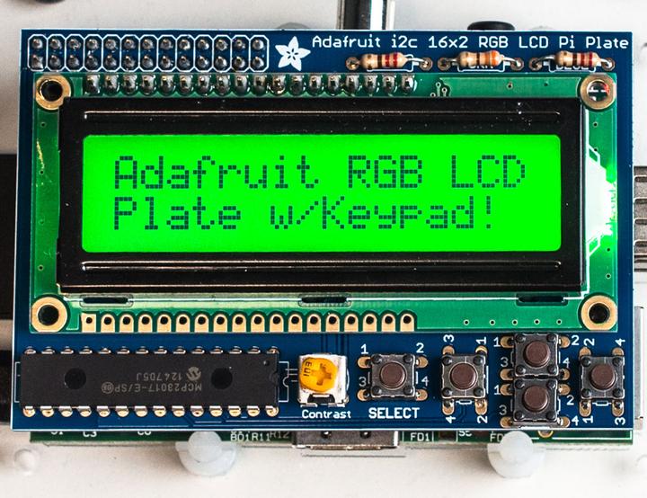 Produktbild Adafruit RGB Positive 16x2 LCD+Keypad Kit for Raspberry Pi (Elektronikkit)