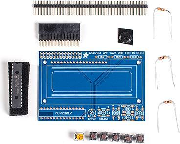 Produktbild Adafruit RGB Positive 16x2 LCD+Keypad Kit for Raspberry Pi (Elektronikkit)