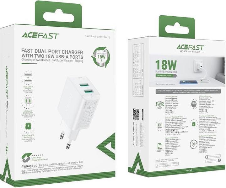Image du produit Acefast A33 (18 W, 2 ports)
