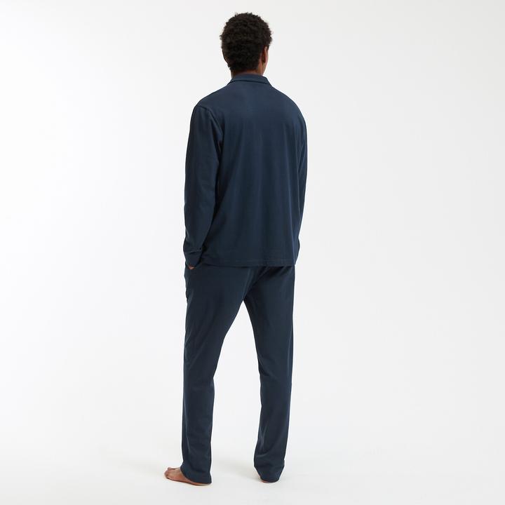 Produktbild La Redoute Collections Langer Pyjama mit Hemdkragen aus Jersey (M)