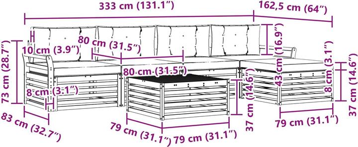 Produktbild vidaXL Outdoor-Sofa