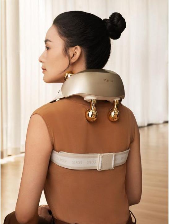 Productafbeelding SKG Neck Massager H7 ultra-E - Golden (golden massage heads)