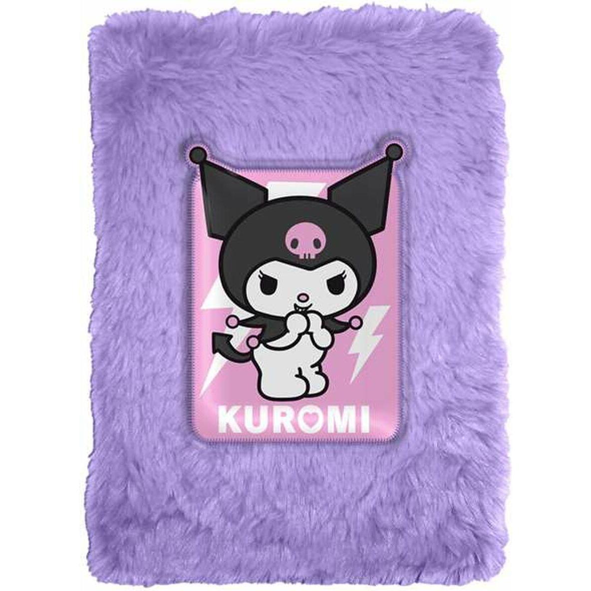 Kids Licensing, Quaderni + Bloc notes, Hello Kitty Kuromi plush notebook (A5, Copertina morbida)