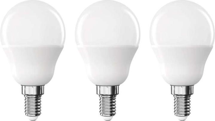 Actual product image Emos LED lamp Classic Mini Globe / E14 / 4.2 W (40 W) / 470 lm / Neutral white (E14, 470 lm, 3 x)