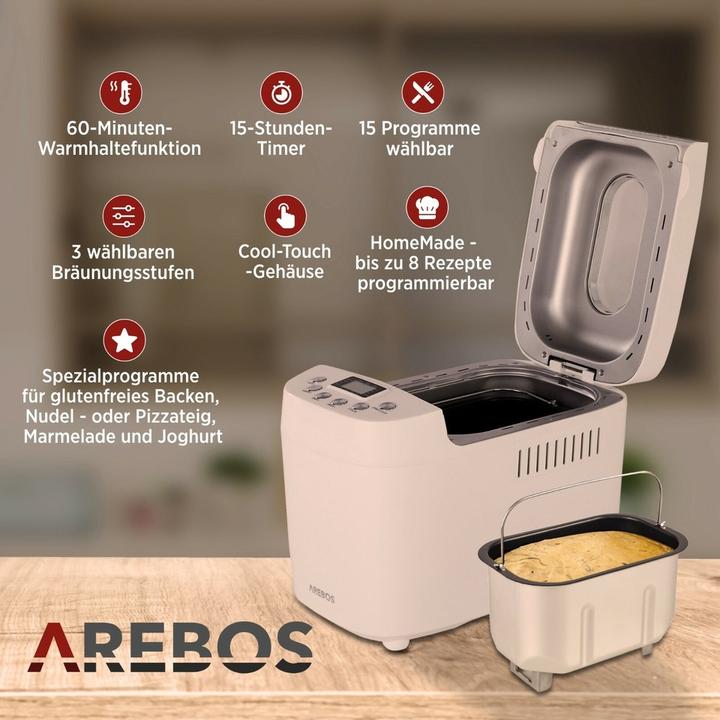Image du produit Arebos Brotbackautomat