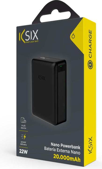 Actual product image KSIX POWERBANK 20000 MAH HIGH DENSITY (20000 mAh, 22.50 W, 74 Wh)