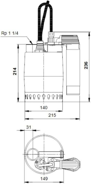 Produktbild Grundfos submersible water pump UNILIFT KP 150 AV 011H1400