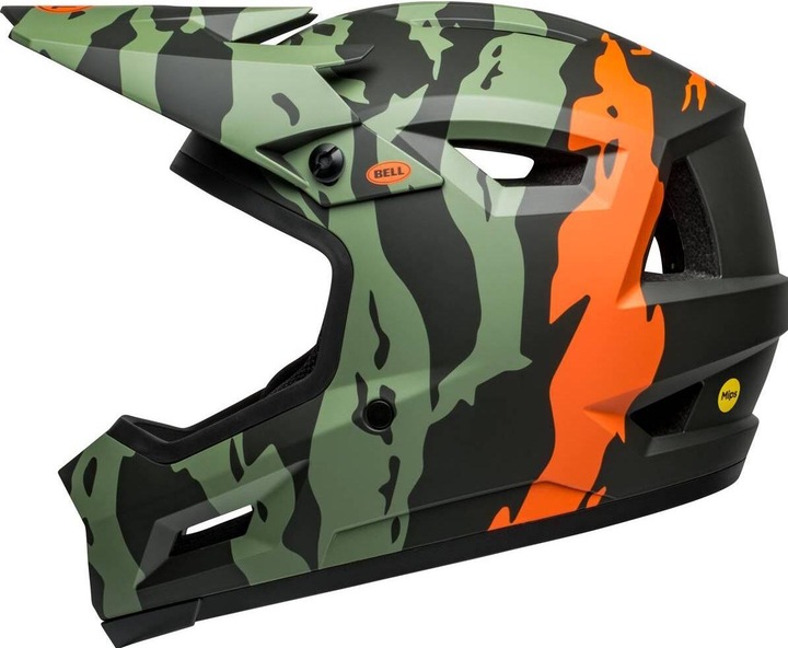 Orange, Matte Dark Green