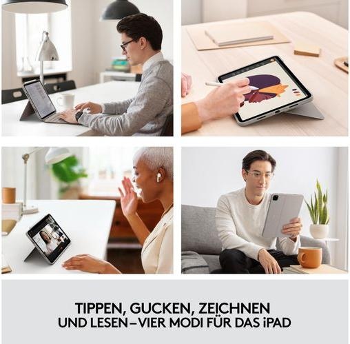 Image du produit Logitech Combo Touch (CH, iPad Pro 11 2018 (1. Gen), iPad Pro 11 2020 (2. Gen), iPad Pro 11 2021 (3ème génération), iPad Pro 11 2022 (4e génération))