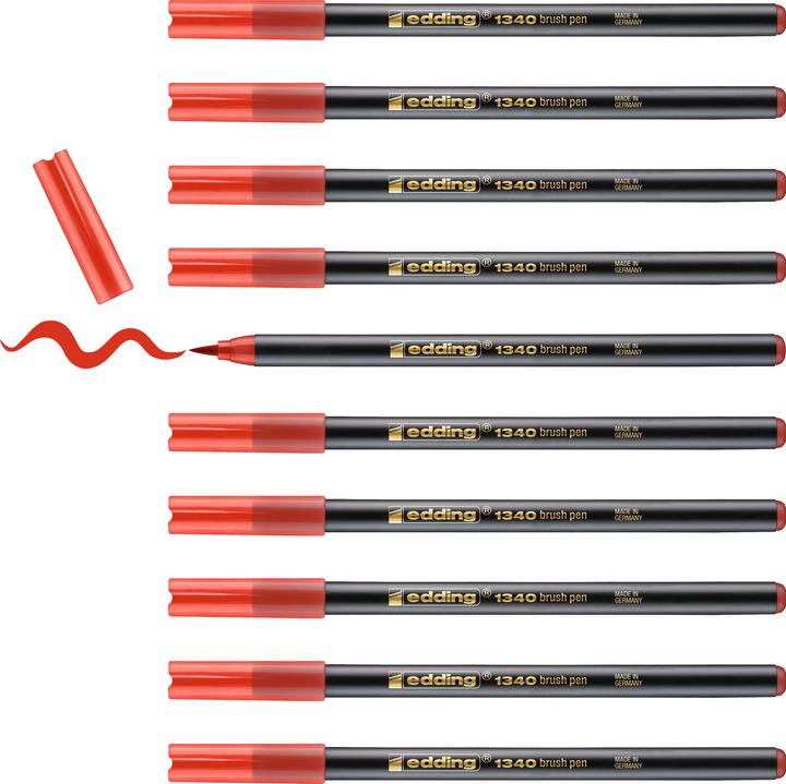 Produktbild Edding Brushpen 1340 (Rot, 1 x)
