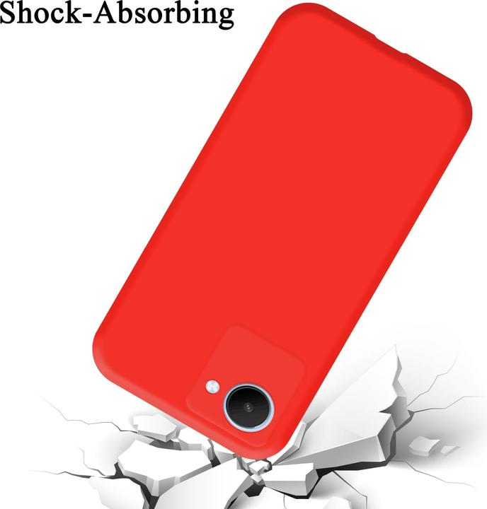 Actual product image Cadorabo TPU Liquid Silicone Case Cover for Realme C30 / Narzo 50i PRIME (Realme Narzo 50i Prime, Nokia C30)