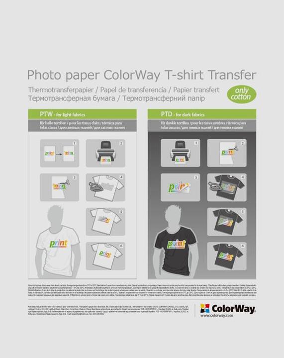 Produktbild Colorway T-shirt transfer (120 g/m², A4, 5 Stk.)
