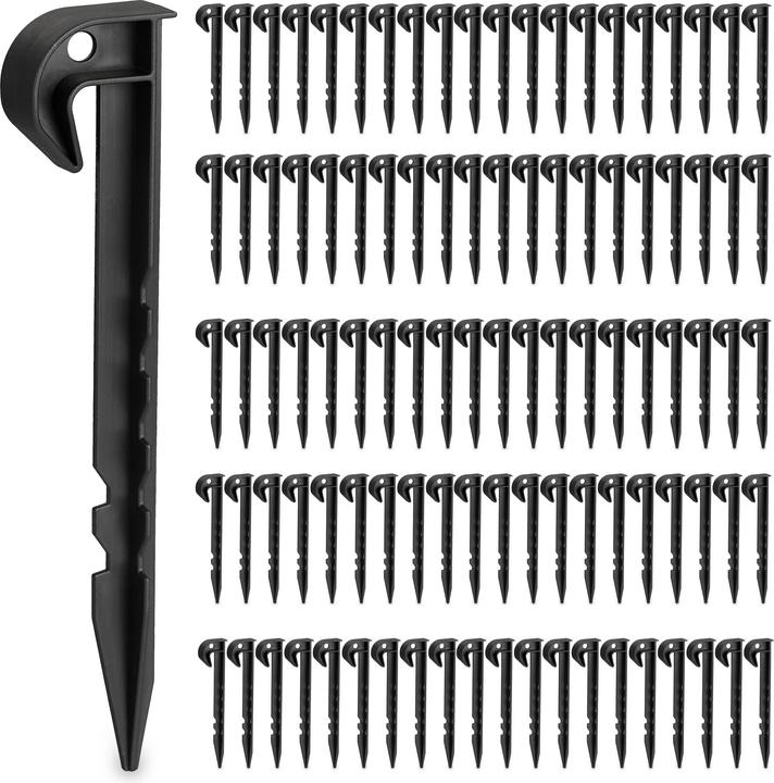 Actual product image Relaxdays 200x robotic lawnmower ground hooks (Mowing robot, Robot mower installation)