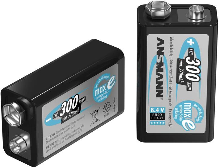 Actual product image Ansmann E-block (1 pcs., 9V Block, 270 mAh)