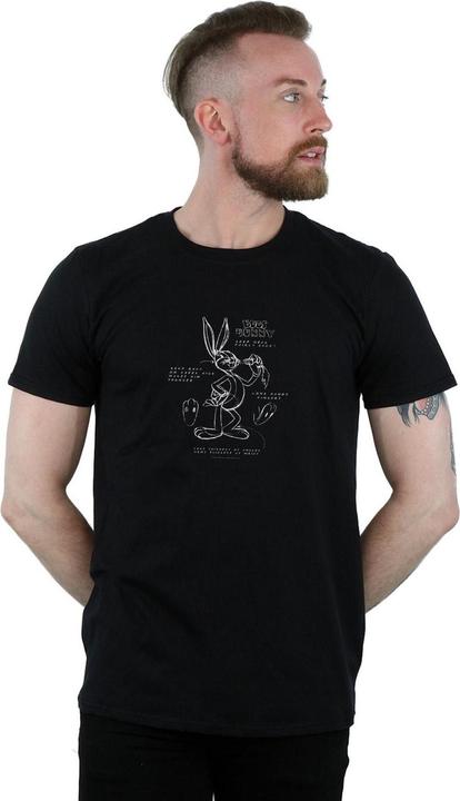 Image du produit Looney Tunes - T-shirt BUGS BUNNY DRAWING INSTRUCTION - Homme (4XL)