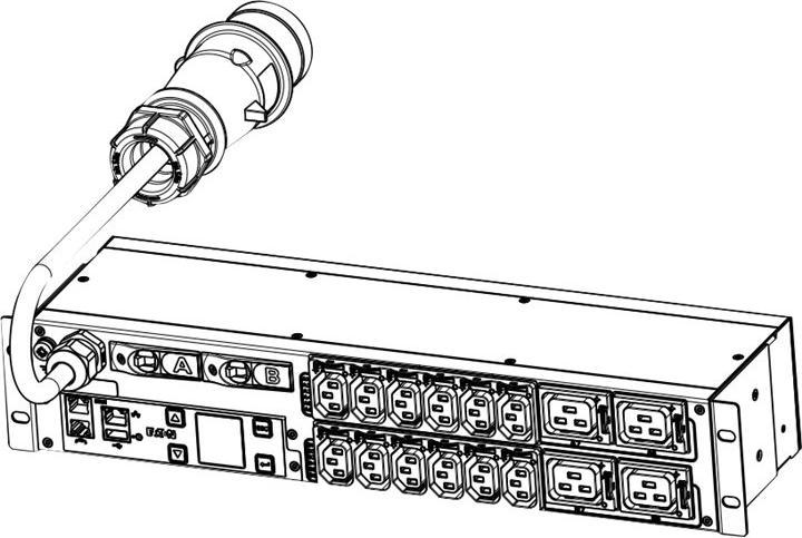 Produktbild Eaton ePDU Metered In IEC - 2U - 32A - In IEC60309 32A - Out C13: 12, C19: 4