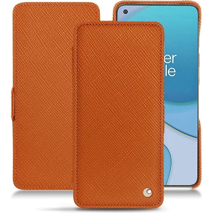 Noreve Lederschutzhülle horizontal (OnePlus 8T), Smartphone Hülle, Orange