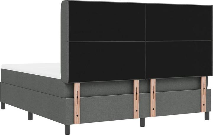 Immagine prodotto vidaXL Letto a molle con materasso in tessuto grigio scuro 180x200 cm (180 x 200 cm)