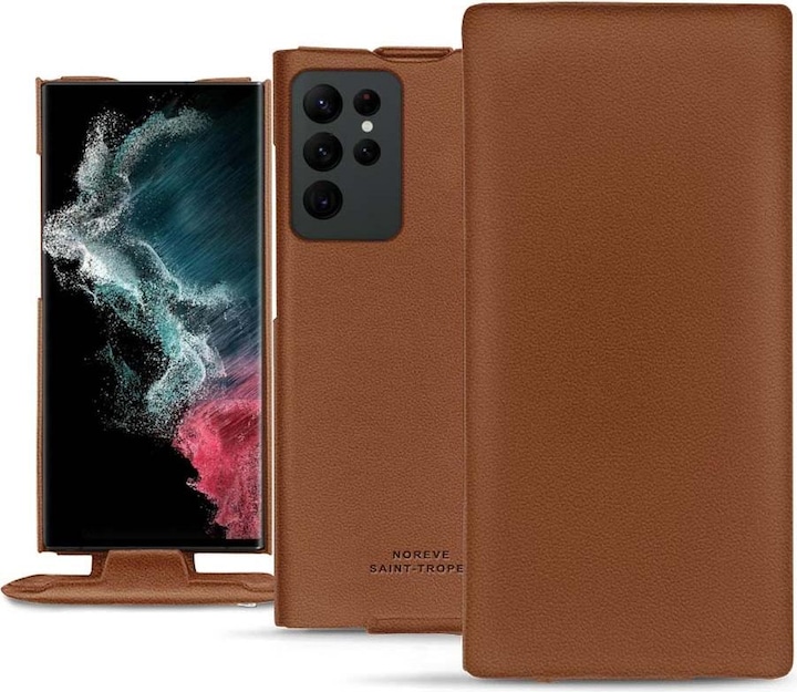 Produktbild Noreve Lederschutzhülle vertikal (Samsung Galaxy S22 Ultra)