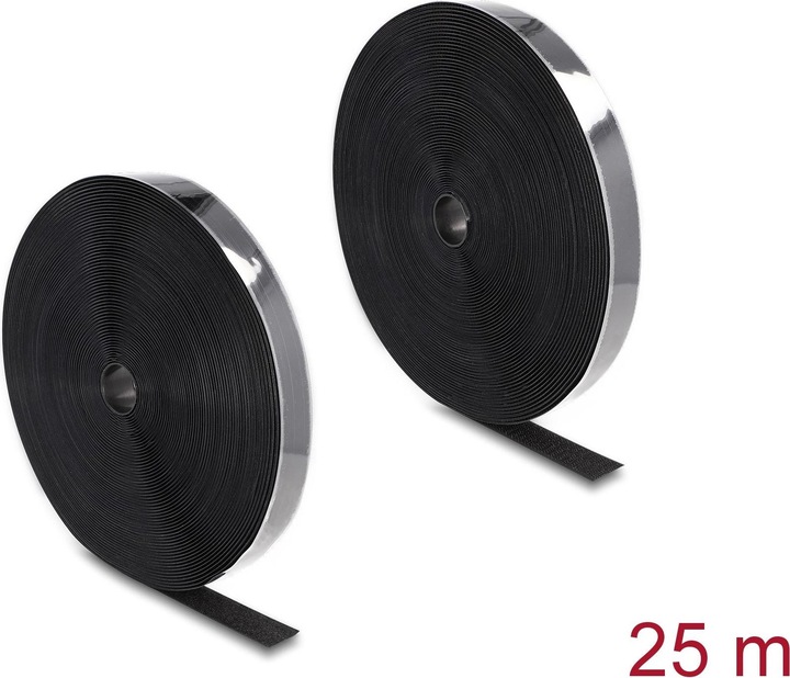 Actual product image Delock Velcro tape 25m x 25mm Durable and self-adhesive (25 mm)