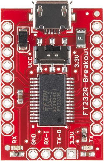 Immagine prodotto SparkFun Scheda di breakout FT232RL da USB a seriale (Attraccare)
