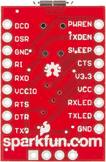 Immagine prodotto SparkFun Scheda di breakout FT232RL da USB a seriale (Attraccare)