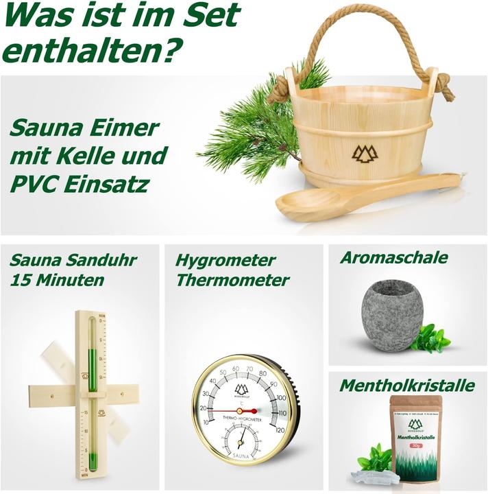 Produktbild Nordholz Sauna Eimer Set