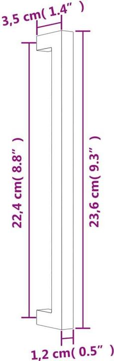 Produktbild vidaXL Möbelgriff