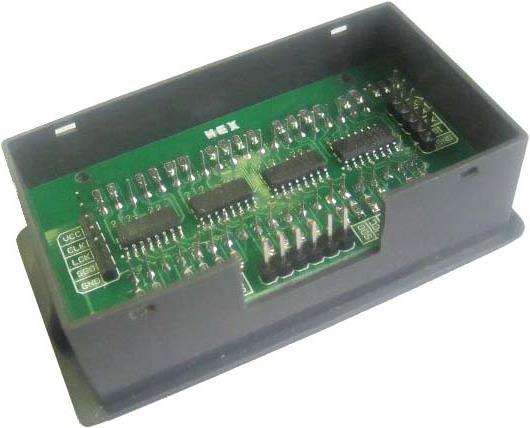 Produktbild OEM 4 Chars 7-Segment Anzeige im Gehäuse mit 74HC595-Treibern (Uhr)